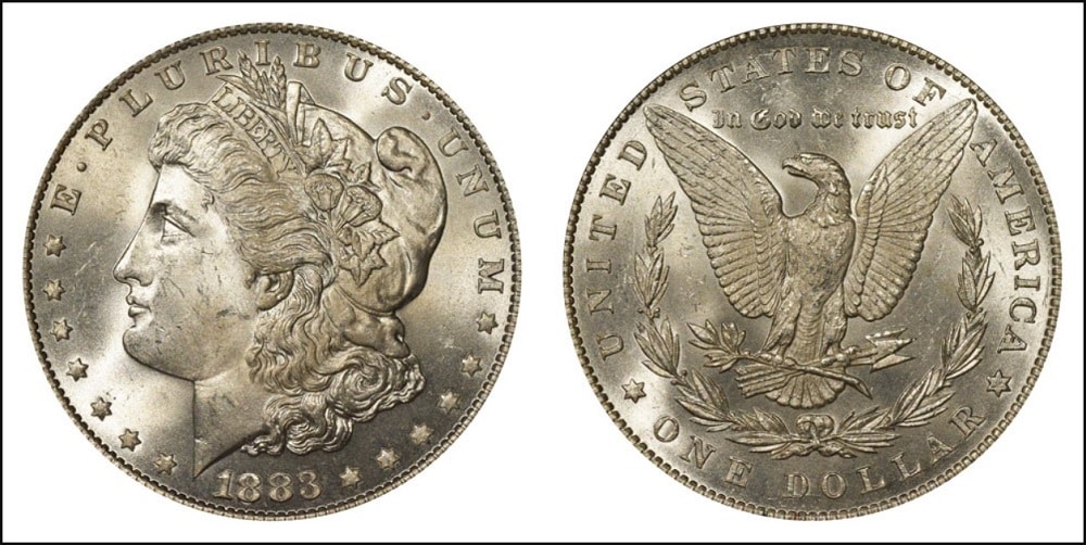 1883 Morgan Silver Dollar Design