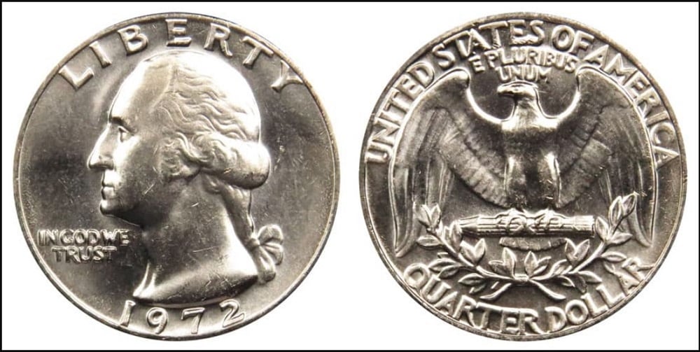 Identifying And Valuing 1972 No Mintmark Quarter